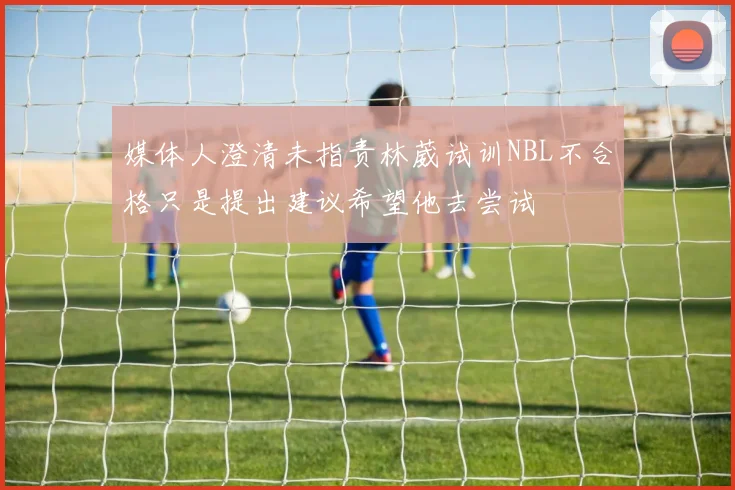 媒体人澄清未指责林葳试训NBL不合格只是提出建议希望他去尝试